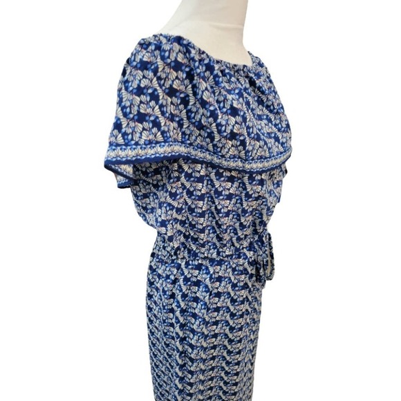 NEW Max Studio Crepe Off Shoulder Wide Leg‎ Palazzo Jumpsuit Wild Bud Small - Picture 11 of 14